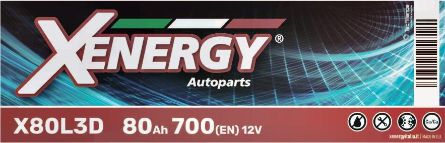 AP XENERGY X80L3D - Starter Battery www.autospares.lv