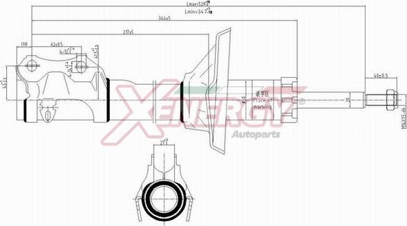 AP XENERGY X810634 - Амортизатор www.autospares.lv