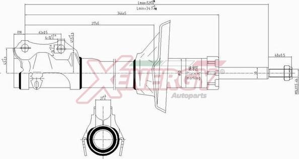 AP XENERGY X810334 - Амортизатор www.autospares.lv