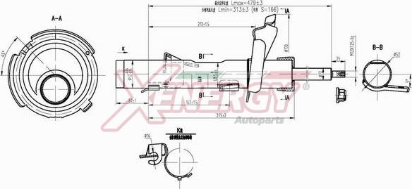 AP XENERGY X839334 - Amortizators autospares.lv