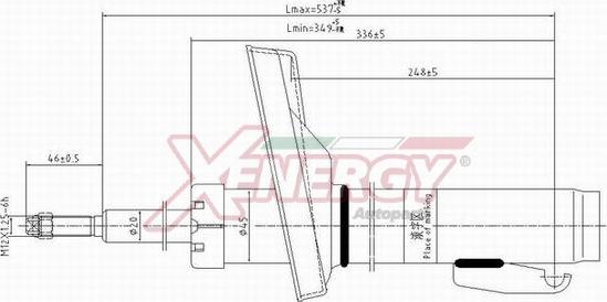 AP XENERGY X835333 - Амортизатор www.autospares.lv