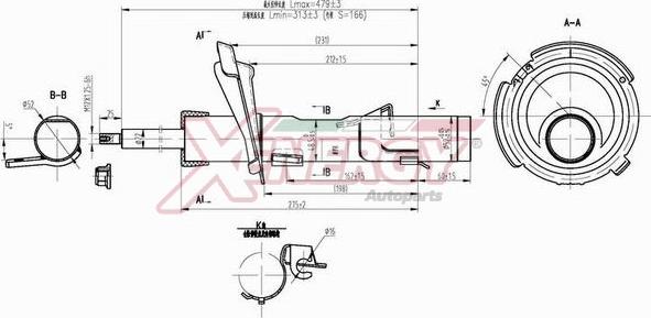 AP XENERGY X838334 - Shock Absorber www.autospares.lv