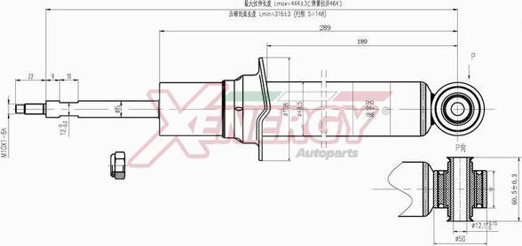 AP XENERGY X826341 - Amortizators www.autospares.lv