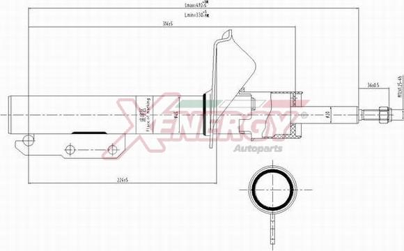 AP XENERGY X826333 - Shock Absorber www.autospares.lv