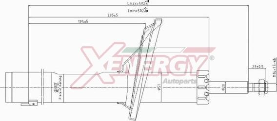 AP XENERGY X828633 - Amortizators autospares.lv