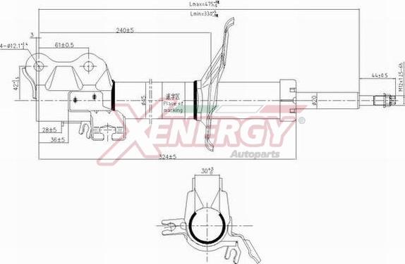 AP XENERGY X310333 - Amortizators www.autospares.lv