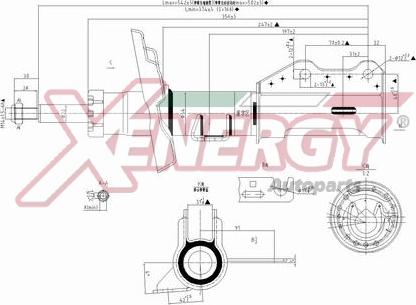 AP XENERGY X371339 - Amortizators www.autospares.lv