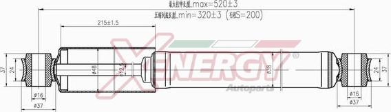 AP XENERGY X258443 - Amortizators www.autospares.lv