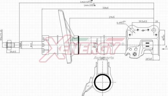 AP XENERGY X204334 - Амортизатор www.autospares.lv