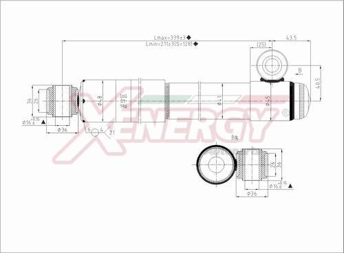 AP XENERGY X210341 - Амортизатор www.autospares.lv