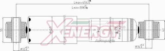 AP XENERGY X217553 - Амортизатор www.autospares.lv