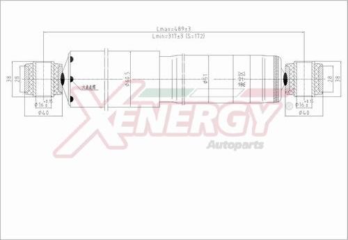 AP XENERGY X283344 - Амортизатор www.autospares.lv