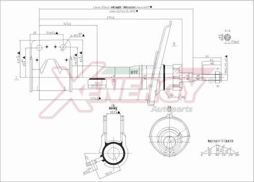 AP XENERGY X768333 - Амортизатор www.autospares.lv