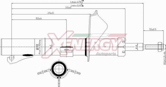 AP XENERGY X704333 - Amortizators www.autospares.lv