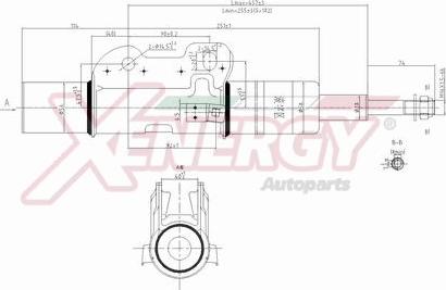 AP XENERGY X701331 - Shock Absorber www.autospares.lv