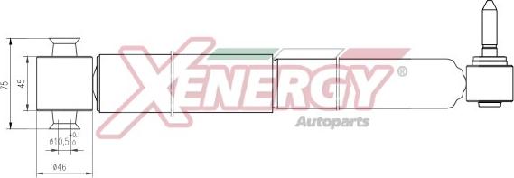 AP XENERGY X707344 - Амортизатор www.autospares.lv