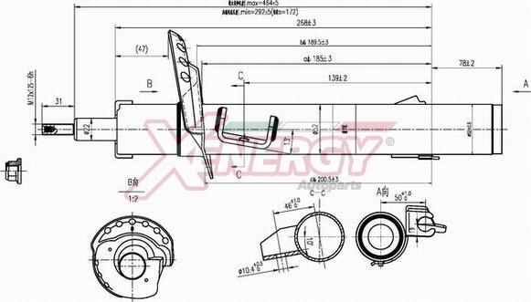 AP XENERGY X718339 - Amortizators www.autospares.lv