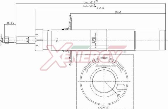 AP XENERGY X717341 - Amortizators autospares.lv