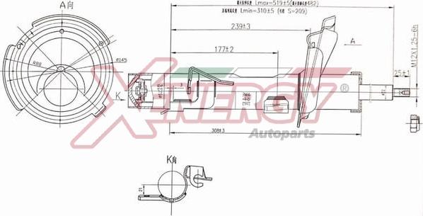 AP XENERGY X735339 - Amortizators www.autospares.lv