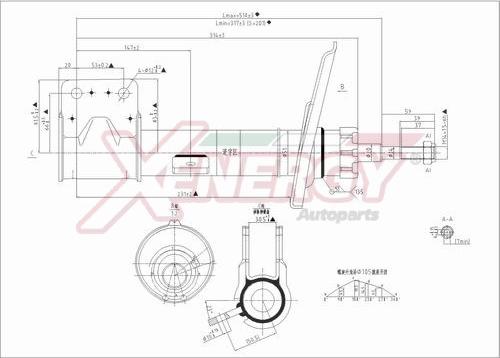 AP XENERGY X733338 - Амортизатор www.autospares.lv