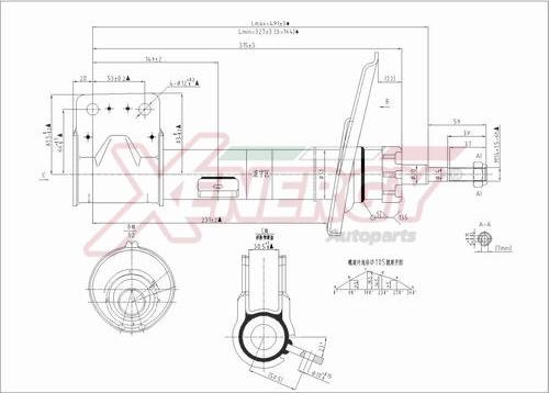 AP XENERGY X773333 - Амортизатор www.autospares.lv