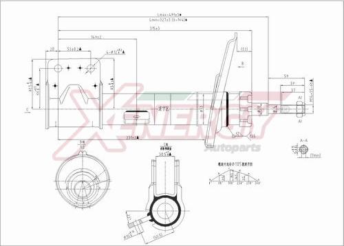 AP XENERGY X772333 - Амортизатор www.autospares.lv