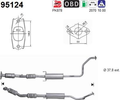 AS 95124 - Katalizators autospares.lv