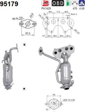 AS 95179 - Katalizators www.autospares.lv