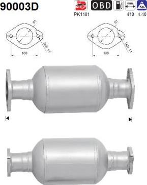 AS 90003D - Katalizators www.autospares.lv