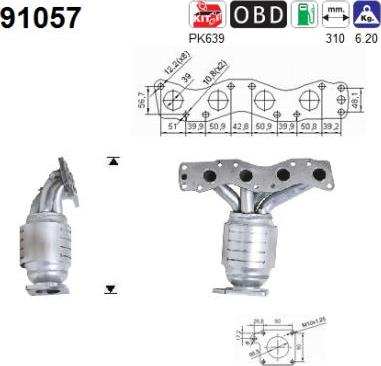 AS 91057 - Katalizators autospares.lv