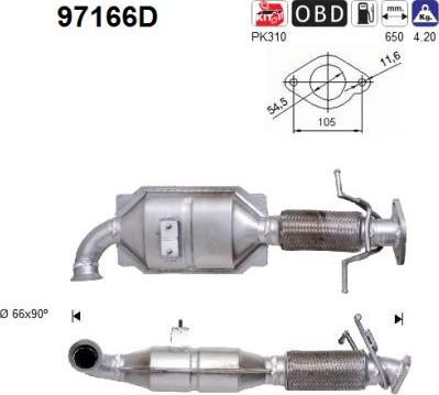 AS 97166D - Katalizators www.autospares.lv