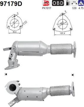 AS 97179D - Katalizators www.autospares.lv