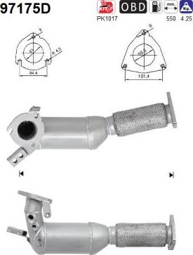 AS 97175D - Katalizators www.autospares.lv