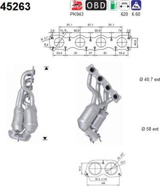 AS 45263 - Katalizators autospares.lv