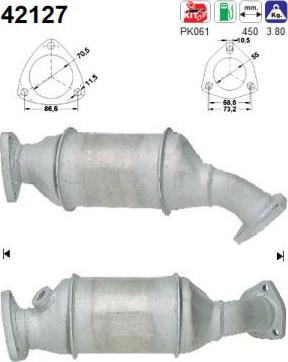 AS 42127 - Catalytic Converter www.autospares.lv