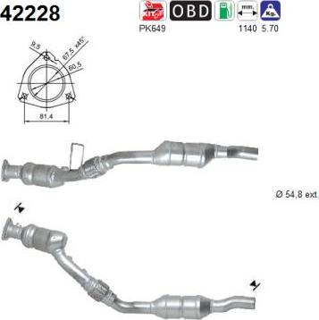 AS 42228 - Katalizators www.autospares.lv