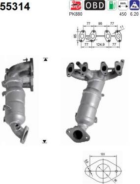 AS 55314 - Katalizators www.autospares.lv