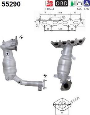 AS 55290 - Katalizators www.autospares.lv