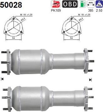 AS 50028 - Katalizators www.autospares.lv