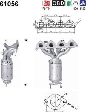 AS 61056 - Katalizators autospares.lv