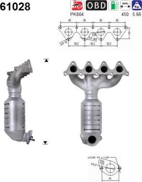 AS 61028 - Katalizators www.autospares.lv