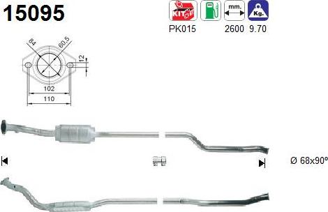 AS 15095 - Katalizators www.autospares.lv