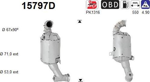 AS 15797D - Katalizators www.autospares.lv