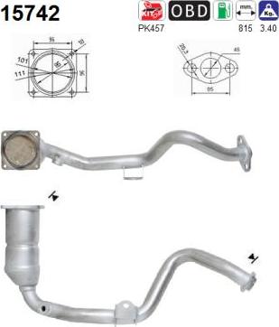 AS 15742 - Katalizators www.autospares.lv