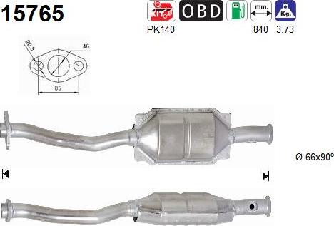 AS 15765 - Katalizators www.autospares.lv