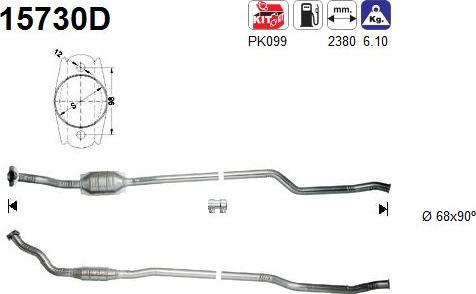 AS 15730D - Katalizators autospares.lv