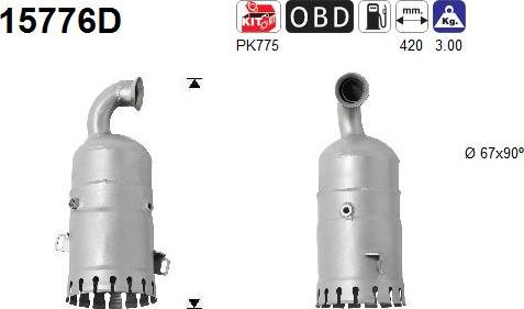 AS 15776D - Katalizators autospares.lv