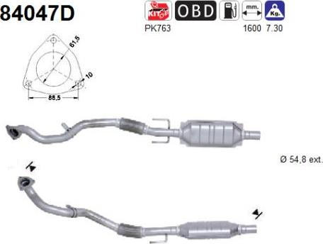 AS 84047D - Katalizators autospares.lv