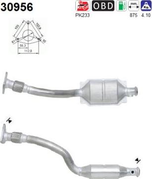 AS 30956 - Katalizators www.autospares.lv