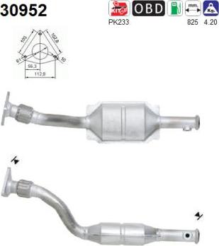 AS 30952 - Katalizators www.autospares.lv